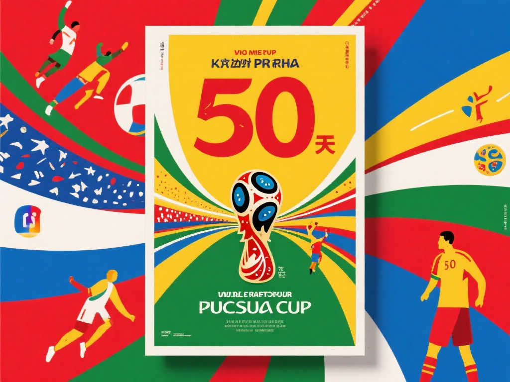 世界杯倒计时50天，官方海报发布引发热议